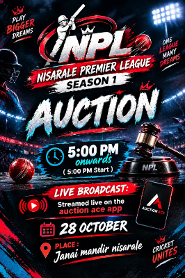 Auction of NPL - NISARALE PREMIER LEAGUE