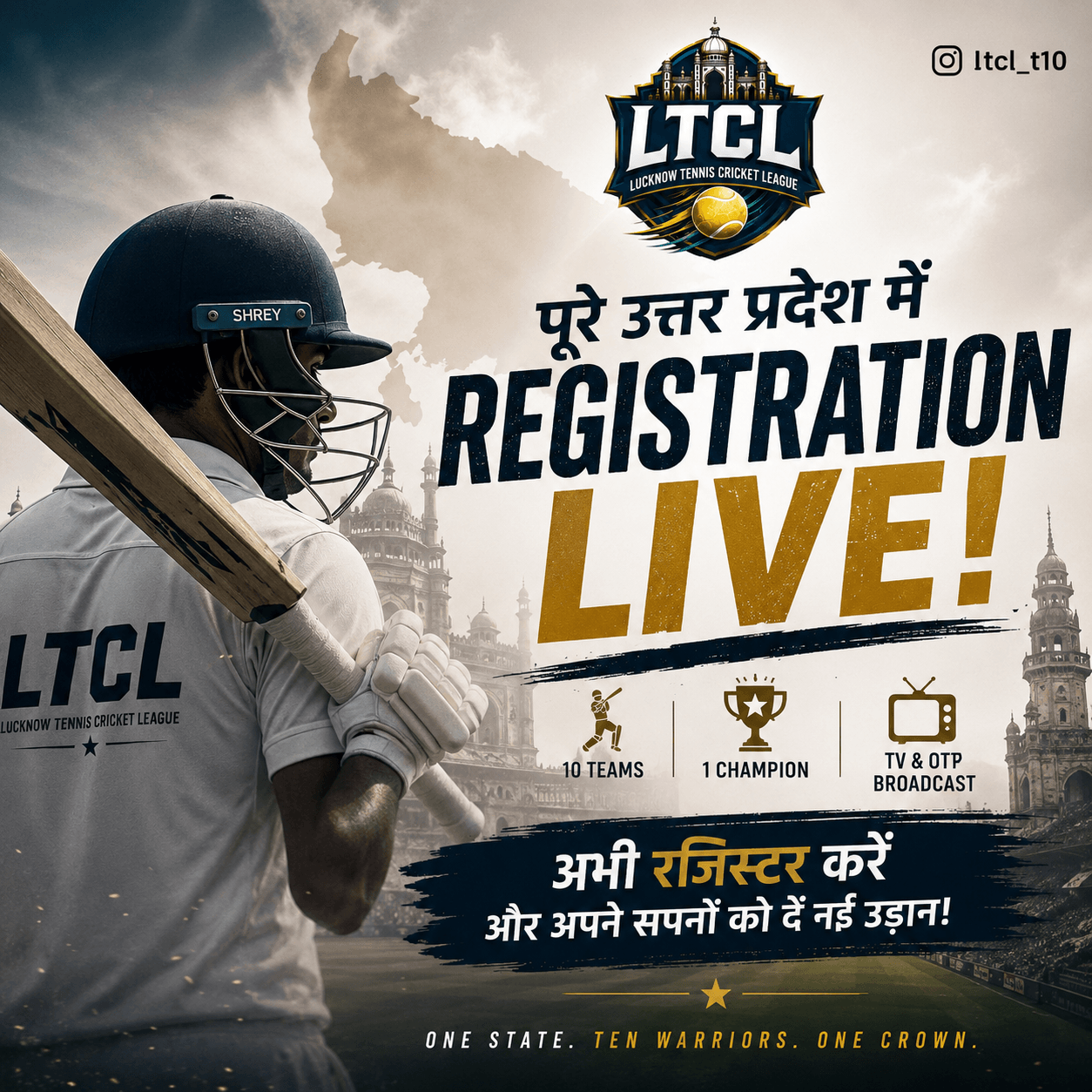 LTCL trials registrations live - brand ambassador Jesse Ryder